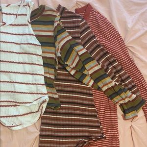 Striped Shirt Bundle - Aerie and TJ Maxx
